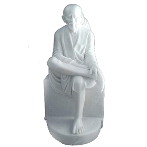Manufacturers Exporters and Wholesale Suppliers of White Marble Sai Baba Statue Jaipur Rajasthan