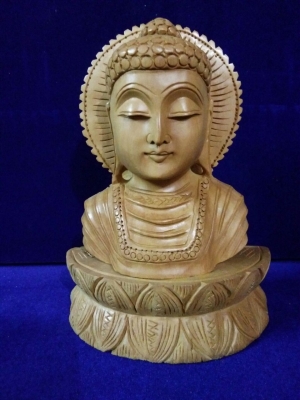 Manufacturers Exporters and Wholesale Suppliers of Wooden Buddha Jaipur Rajasthan