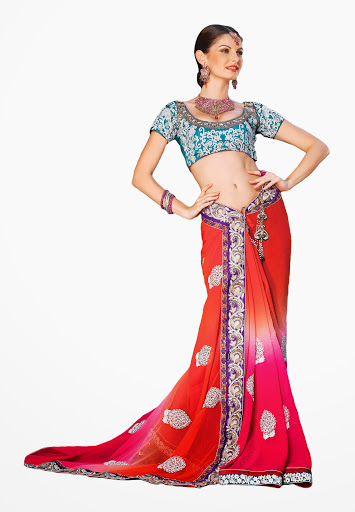 Manufacturers Exporters and Wholesale Suppliers of Red Pink Saree SURAT Gujarat