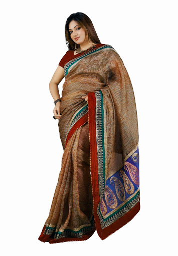 Manufacturers Exporters and Wholesale Suppliers of Gold Cotton Saree SURAT Gujarat