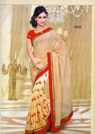 Manufacturers Exporters and Wholesale Suppliers of Chiffen Print Sarees Surat Gujarat