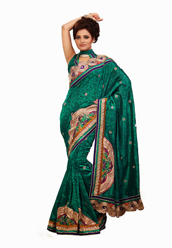 Manufacturers Exporters and Wholesale Suppliers of Jacquard Brasso saree SURAT Gujarat