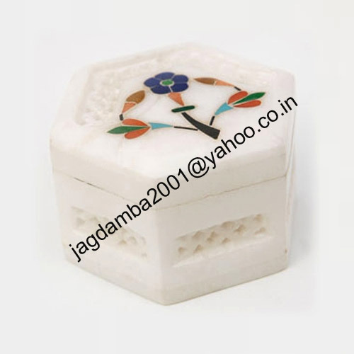 Manufacturers Exporters and Wholesale Suppliers of Stone Inlay Box Agra Uttar Pradesh