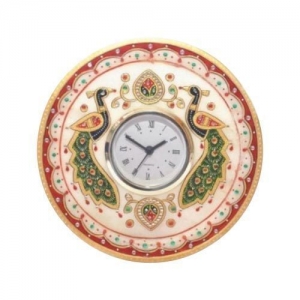 Manufacturers Exporters and Wholesale Suppliers of Round Marble Table Clock Faridabad Haryana