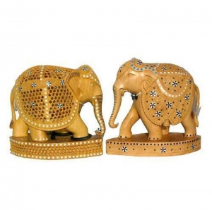 Manufacturers Exporters and Wholesale Suppliers of Wooden Elephant Indore Madhya Pradesh