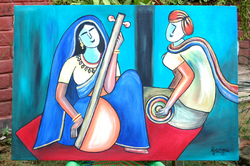 Manufacturers Exporters and Wholesale Suppliers of Modern art Paintings 01 Jalandhar Punjab