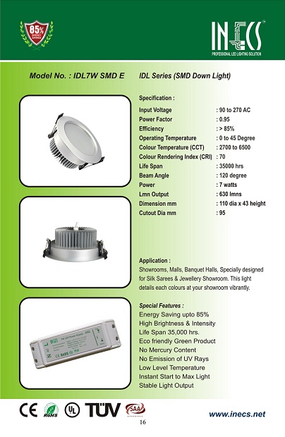 Manufacturers Exporters and Wholesale Suppliers of SMD Down Light Kollam Kerala