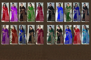 Manufacturers Exporters and Wholesale Suppliers of APPLE SAREES- MADHUBANI VOL-3 Surat Gujarat
