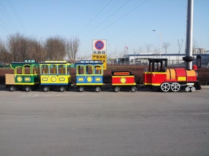 Electric trackless train for shopping malls Manufacturer Supplier Wholesale Exporter Importer Buyer Trader Retailer in Tianjin  China