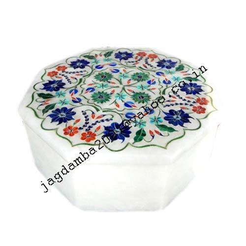 Manufacturers Exporters and Wholesale Suppliers of Decorative Marble Inlay Gift Box Agra Uttar Pradesh