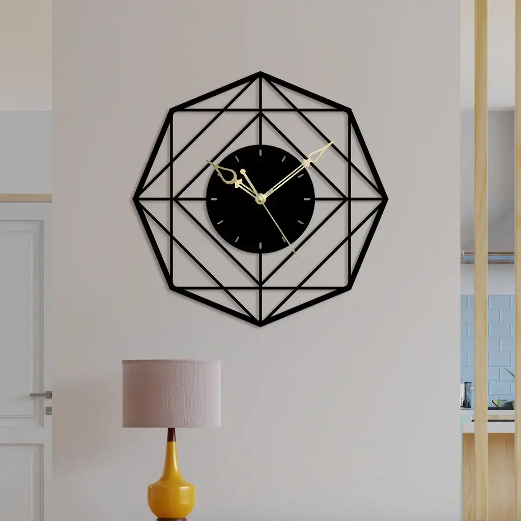 Attractive Hexagon Metal Wall Clock Manufacturer Supplier Wholesale Exporter Importer Buyer Trader Retailer in Delhi Delhi India