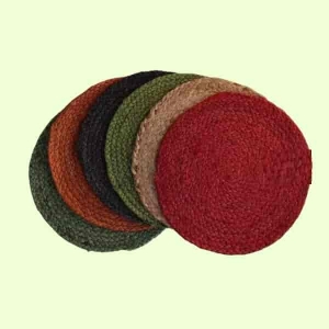 Sonia Collections 12 Inches Hand Braided placemats, Table Mats, jute, Flower Pot Mat Set, CSTR1 Manufacturer Supplier Wholesale Exporter Importer Buyer Trader Retailer in Bhopal Madhya Pradesh India