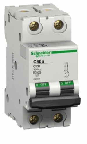 Schneider 2 Pole Miniature Circuit Breaker (MCB) Manufacturer Supplier Wholesale Exporter Importer Buyer Trader Retailer in trichy Tamil Nadu India