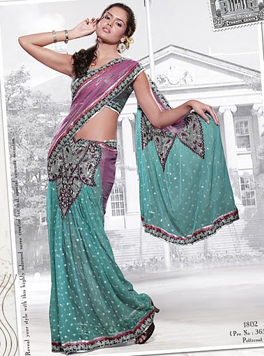 Embroidered Sarees Manufacturer Supplier Wholesale Exporter Importer Buyer Trader Retailer in Faridabad Haryana India