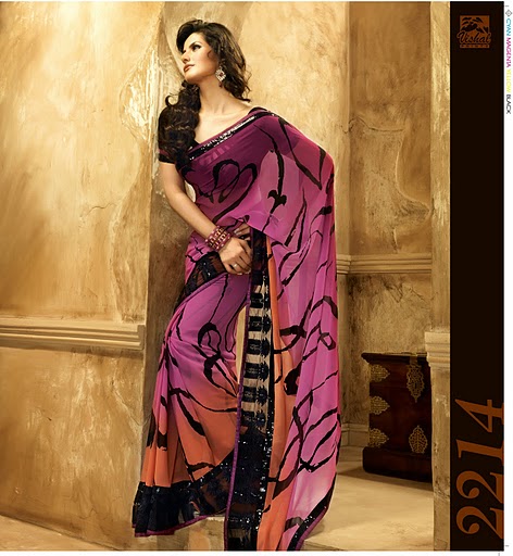 Manufacturers Exporters and Wholesale Suppliers of Designer Sarees - 1 Faridabad Haryana