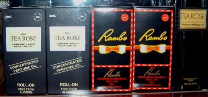 Manufacturers Exporters and Wholesale Suppliers of Tea Rose  Rambo Non Alcoholic Concentrated Perfume Oils Sharjah 