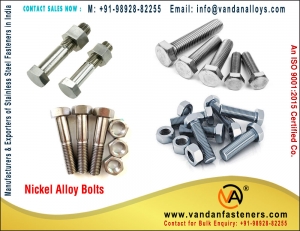 Nickel Alloy Bolts Manufacturer Supplier Wholesale Exporter Importer Buyer Trader Retailer in Mumbai Maharashtra India