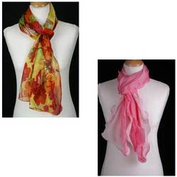Manufacturers Exporters and Wholesale Suppliers of Poleyster Scarfs 01 Delhi Delhi