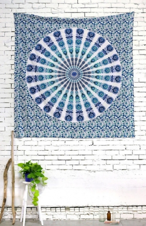 Manufacturers Exporters and Wholesale Suppliers of Twin Indian Mandala Hippie Tapestry NEW DELHI Delhi Twin Indian Mandala Hippie Tapestry