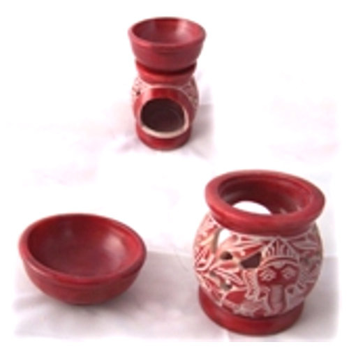 Manufacturers Exporters and Wholesale Suppliers of Colored Soapstone Oil Burner Agra Uttar Pradesh