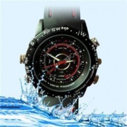 Water Proof 30 Meters Spy Wrist Watch Video  Still Camera