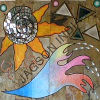 Manufacturers Exporters and Wholesale Suppliers of Elements Painted Mural Tile Gurgaon Haryana