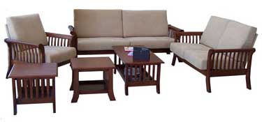 Wooden Sofa Set