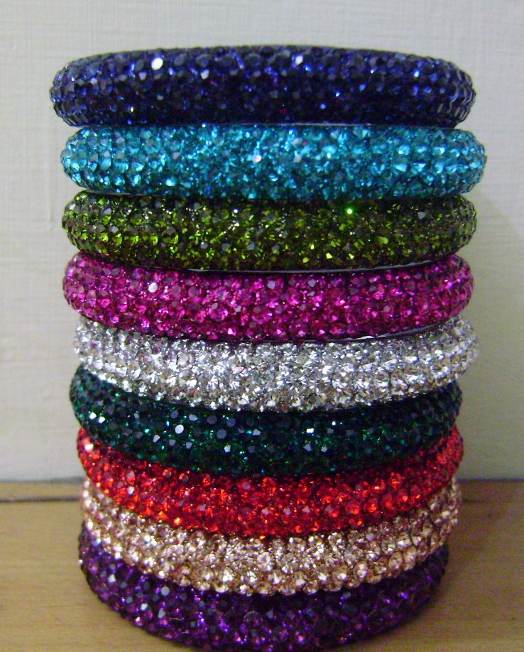 Rhinestone Bangles Manufacturer Supplier Wholesale Exporter Importer Buyer Trader Retailer in Bihar Bihar India