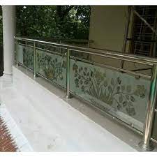Stainless Steel (ss) Balcony Railing With Glass