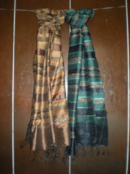 Manufacturers Exporters and Wholesale Suppliers of Silk Fancy scarf New Delhi Delhi