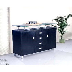 Manufacturers Exporters and Wholesale Suppliers of Office Wardrobe Black With Glass Top Rajkot Gujarat