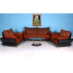 Manufacturers Exporters and Wholesale Suppliers of Orange Black Sofa Set Rajkot Gujarat