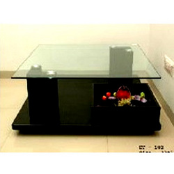 Manufacturers Exporters and Wholesale Suppliers of Glass Center Table with 2 legs Rajkot Gujarat