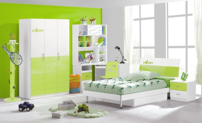 MDF Green Teen Children Bedroom Furniture Manufacturer Supplier Wholesale Exporter Importer Buyer Trader Retailer in Foshan Guangdong China