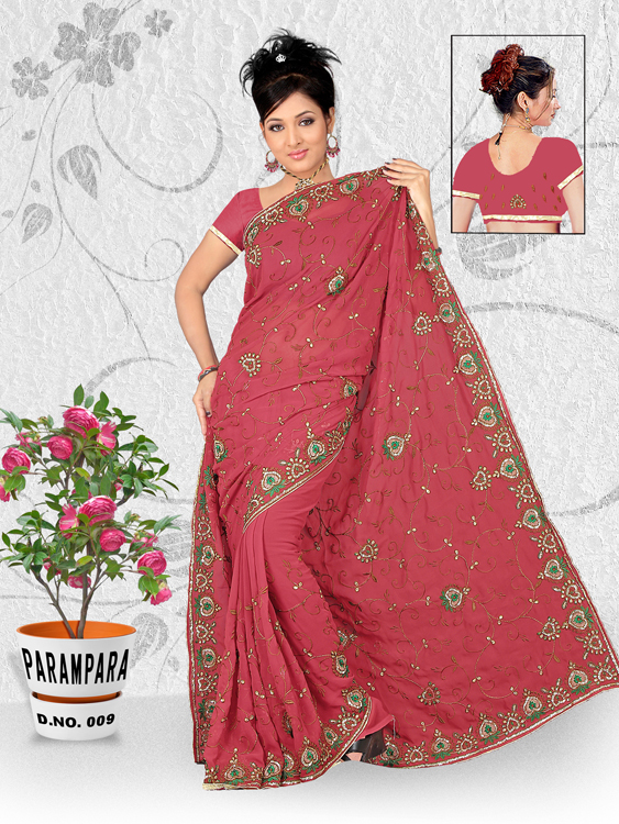 Embroidery Sequins Saree 14 Manufacturer Supplier Wholesale Exporter Importer Buyer Trader Retailer in SURAT Gujarat India