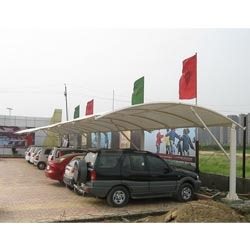 Manufacturers Exporters and Wholesale Suppliers of Designed Car Parking Tensile Structure New Delhi Delhi