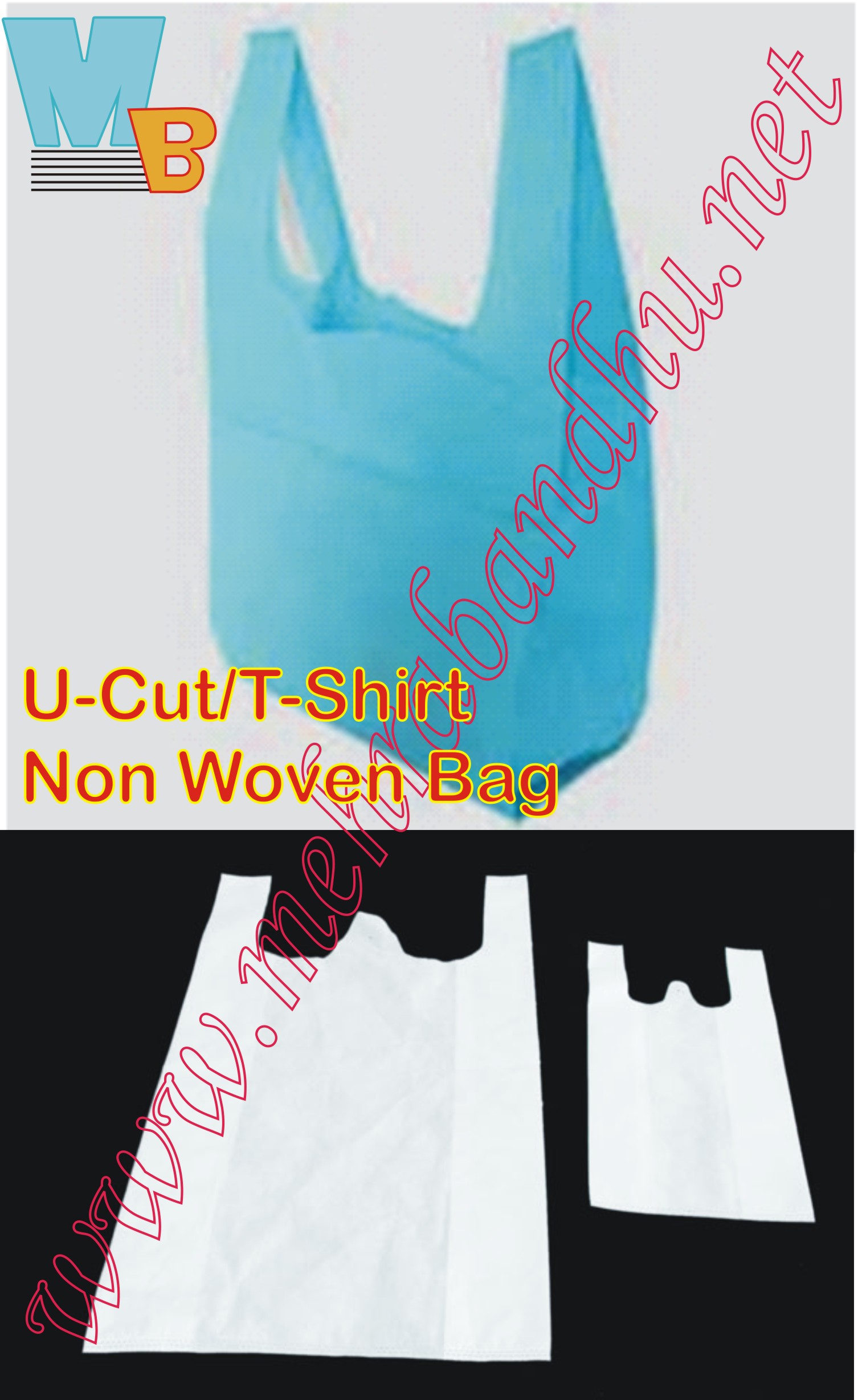 U Cut  T Shirt Nonwoven Bags Manufacturer Supplier Wholesale Exporter Importer Buyer Trader Retailer in Varanasi Uttar Pradesh India