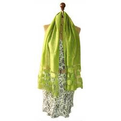 Manufacturers Exporters and Wholesale Suppliers of Green Scarves New Delhi Delhi