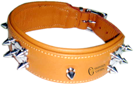 Manufacturers Exporters and Wholesale Suppliers of Soft Leather Dog Collar with spicks Kanpur Uttar Pradesh
