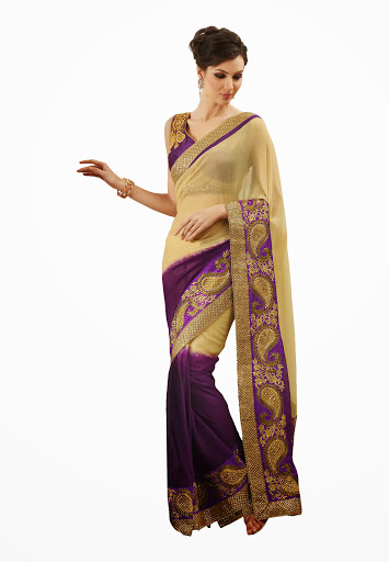 Manufacturers Exporters and Wholesale Suppliers of Wheat Purple Saree SURAT Gujarat