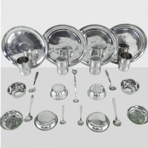 24 pcs Stainless Steel Dinner Set Manufacturer Supplier Wholesale Exporter Importer Buyer Trader Retailer in Delhi Delhi India