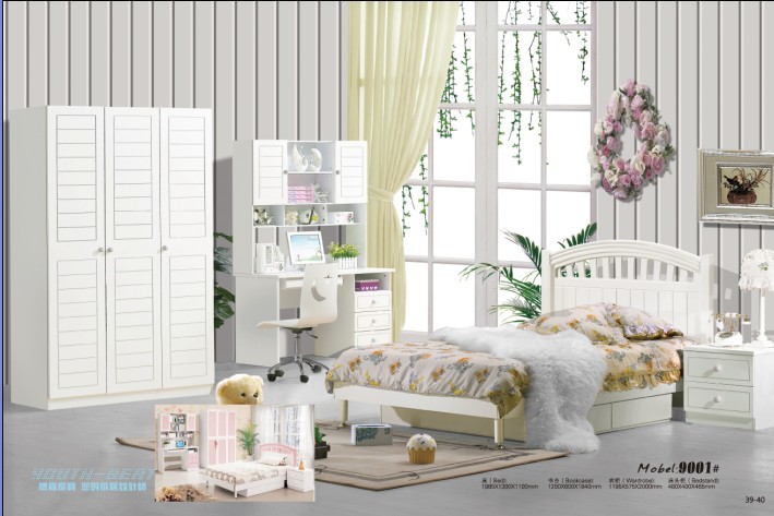 MDF White Princess Children Bedroom Furniture Manufacturer Supplier Wholesale Exporter Importer Buyer Trader Retailer in Foshan Guangdong China