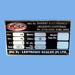Manufacturers Exporters and Wholesale Suppliers of Aluminium Metal Labels (With Or Without Holograms) Patiala Punjab