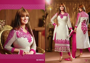 Manufacturers Exporters and Wholesale Suppliers of Long Salwar Kameez Surat Gujarat