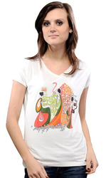 Ladies Printed T Shirt Manufacturer Supplier Wholesale Exporter Importer Buyer Trader Retailer in Tiruppur Tamil Nadu India