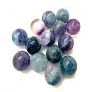 Multi Fluorite Tumbled Stones Manufacturer Supplier Wholesale Exporter Importer Buyer Trader Retailer in Jaipur Rajasthan India