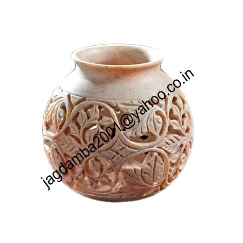 Manufacturers Exporters and Wholesale Suppliers of Round Carved Stone Vase Agra Uttar Pradesh