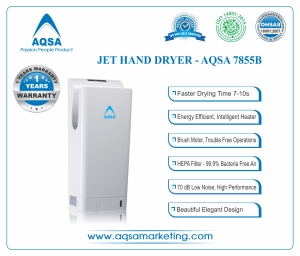 JET Hand Dryer - AQSA-7855B Manufacturer Supplier Wholesale Exporter Importer Buyer Trader Retailer in New delhi Delhi India