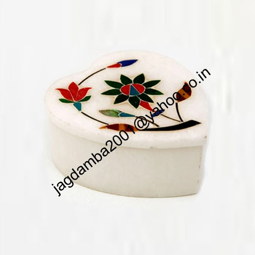 Manufacturers Exporters and Wholesale Suppliers of Heart Shaped Stone Box Agra Uttar Pradesh