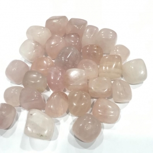 Manufacturers Exporters and Wholesale Suppliers of Rose Quartz Tumbled Stone Jaipur Rajasthan